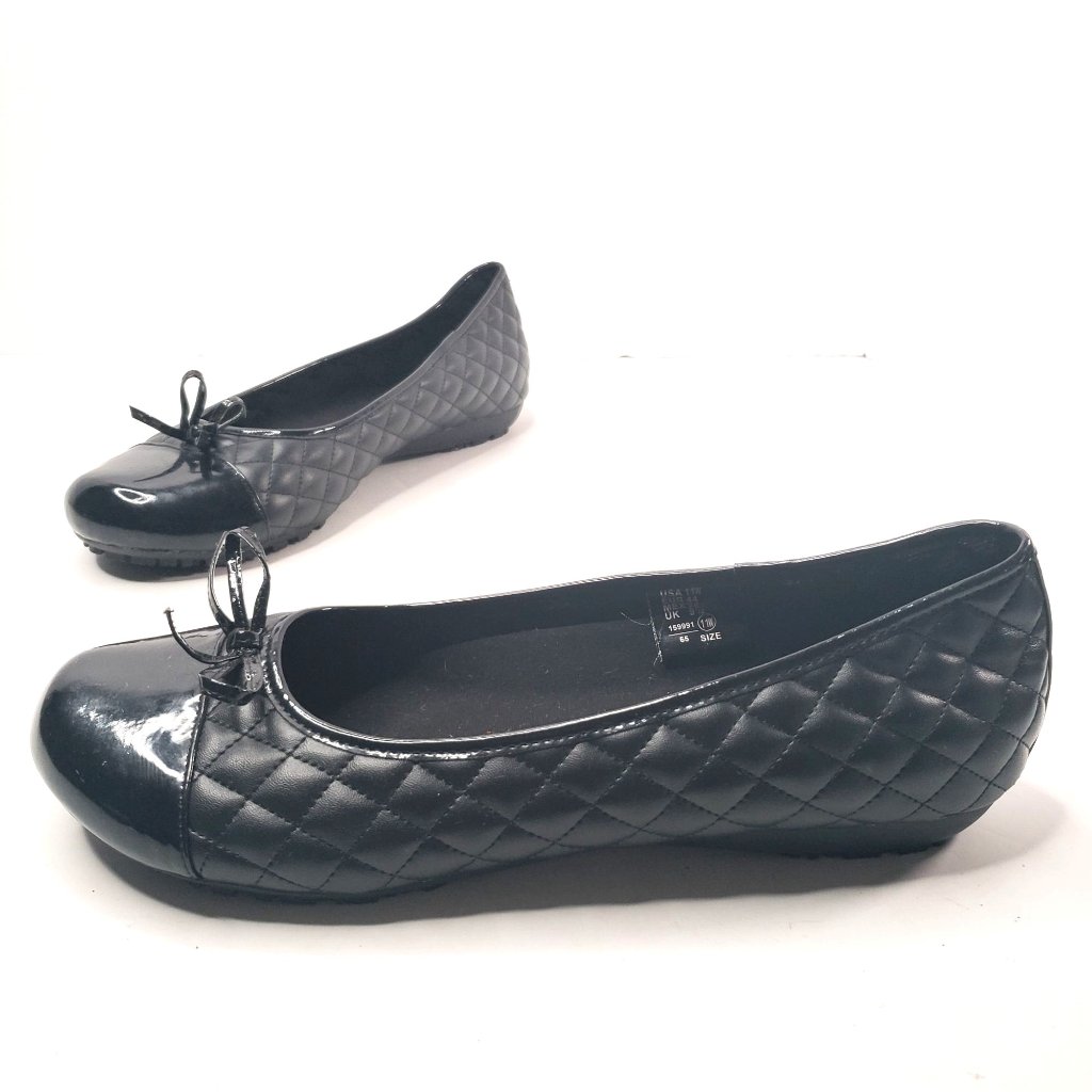 Safetstep Slip Resistant Comfort Flats Sz 11 Wide Slip On Quilted Ballet Shoes
